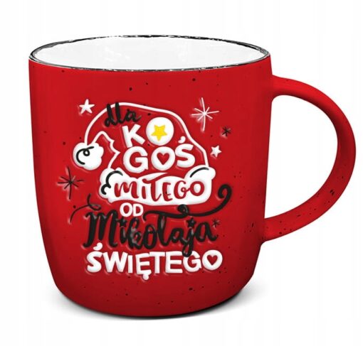 KUBEK ŚWIĄTECZNY UPOMINEK NA MIKOŁAJKI PREZENT