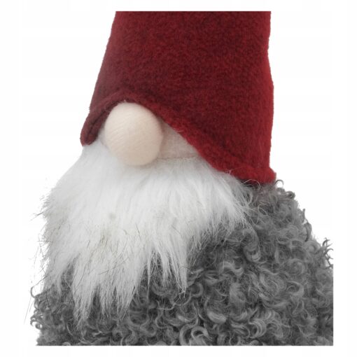 ŚWIĘTY MIKOŁAJ - FIGURKA BOŻONARODZENIOWA - Z IMITACJĄ OWCZEJ WEŁNY - 40 CM - obrazek 3