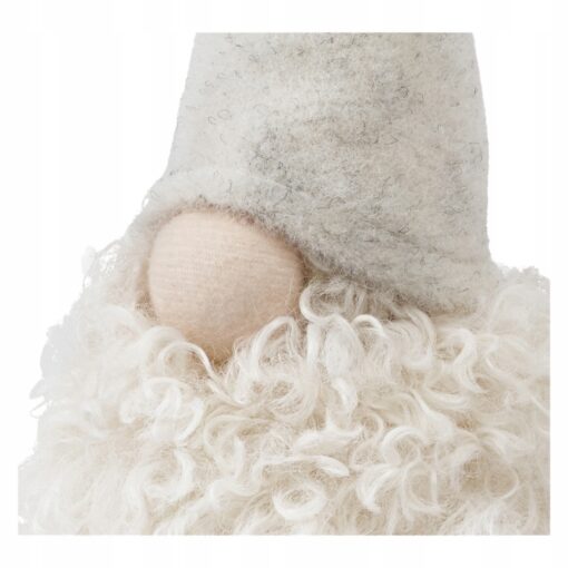 ŚWIĘTY MIKOŁAJ - FIGURKA BOŻONARODZENIOWA - IMITACJA OWCZEJ WEŁNY - 20 CM - obrazek 3