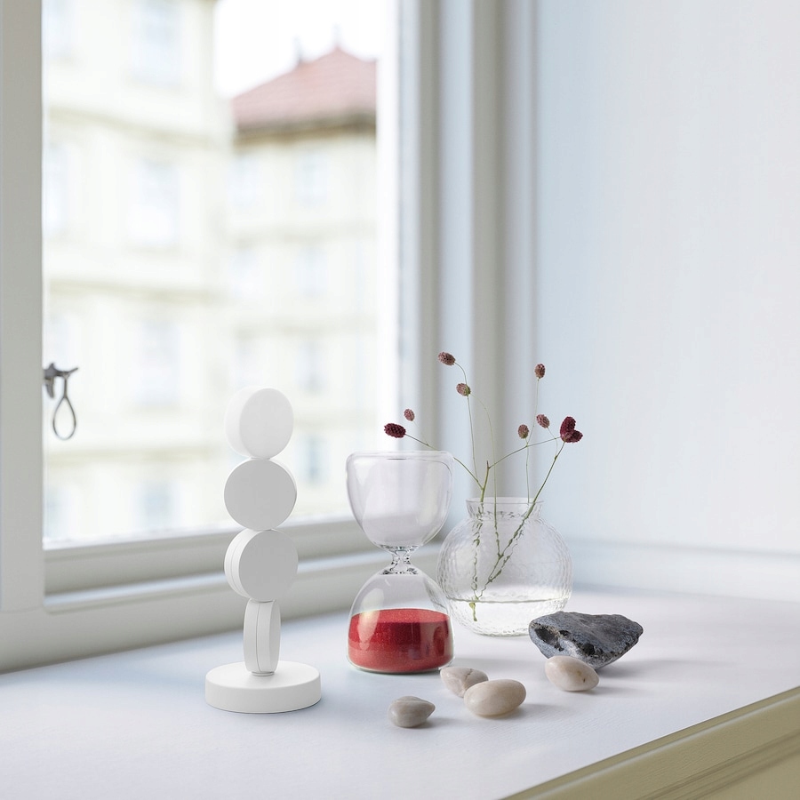 IKEA STRALA LAMPA STOŁOWA DEKORACYJNA LED NA BATERIE - BIAŁA - 22 CM - obrazek 4