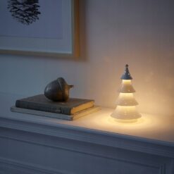 IKEA STRALA LAMPA STOŁOWA DEKORACYJNA LED - DRZEWKO METALOWE BIAŁE - obrazek 4