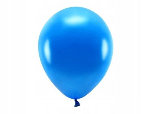 Balony ECO metalizowane 30 cm granat 10 szt lateksowe dekoracja niebieskie