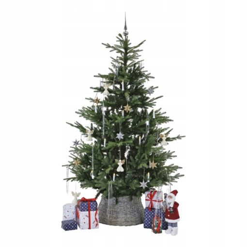 CZUBEK NA CHOINKĘ W KOLORZE SREBRNYM - 29 CM - obrazek 3