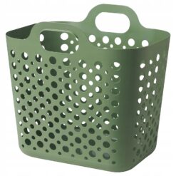 IKEASLIBB Elastyczny kosz na pranie, zielony, 24 l