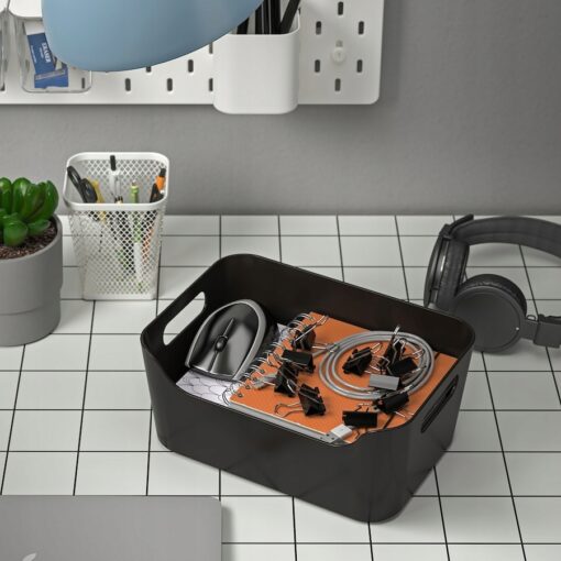 IKEA UPPDATERA Pojemnik, antracyt, 24x17 cm - obrazek 5