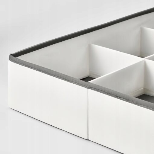IKEA JATTEBJORN Organizer, biały/szary, 50x35x9 cm - obrazek 2