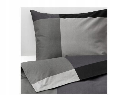 IKEA BRUNKRISSLA Poszwa na kołdrę i 2 poszewki, czarny, 200x200/50x60 cm - obrazek 5