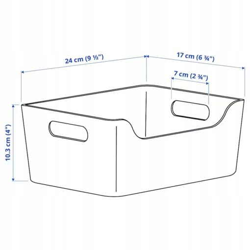 IKEA UPPDATERA Pojemnik, zielony, 24x17 cm - obrazek 2