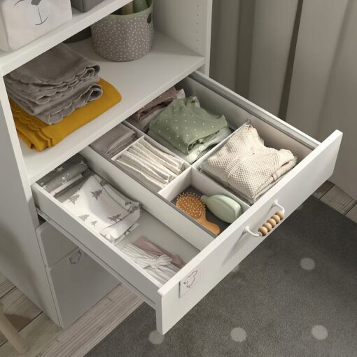 IKEA JATTEBJORN Organizer, biały/szary, 50x35x9 cm - obrazek 3