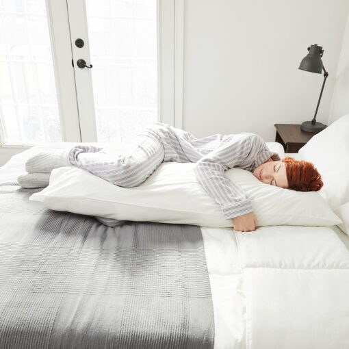IKEA NONNEA POSZEWKA NA PODUSZKĘ ANATOMICZNĄ 140CM, BIAŁA - obrazek 3