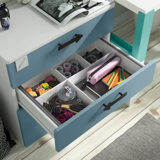 IKEA JATTEBJORN Organizer, biały/szary, 50x35x9 cm - obrazek 5