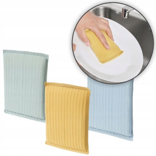 IKEA PEPPRIG Gąbka do zmywania, zielony niebieski/żółty - obrazek 6