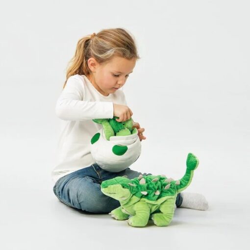 DINOZAUR JAJO PLUSZOWE MASKOTKA MIŚ PLUSZAK 37 CM - obrazek 2
