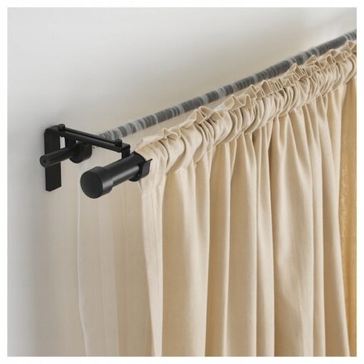 IKEA HUGAD Karnisz, czarny, 210-385 cm - obrazek 2