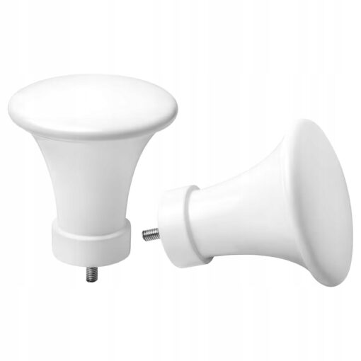 IKEA PADDFOT Końcówki, 1 para, metal/biały - obrazek 2