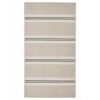 IKEA VIRKLUND DYWAN BIAŁY / BEŻ / SZARY 80x150 CM