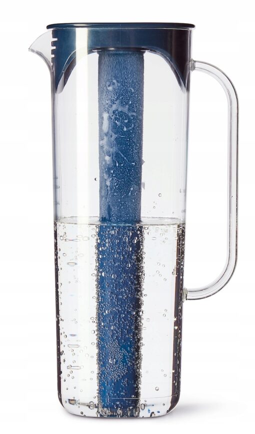 IKEA MOPPA Dzbanek z pokrywką, granatowy/przezroczysty, 1.7 l - obrazek 4