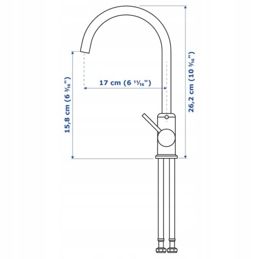 BATERIA MIESZALNIKOWA GLYPEN IMITACJA STALI - obrazek 2