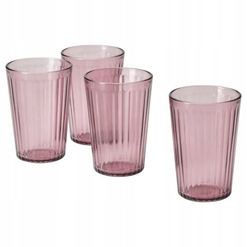 IKEA BROKROCKA Szklanka, szaro-różowy, 31 cl - obrazek 5