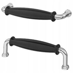 IKEA KLINGSTORP Uchwyt, czarny/chrom, 141 mm