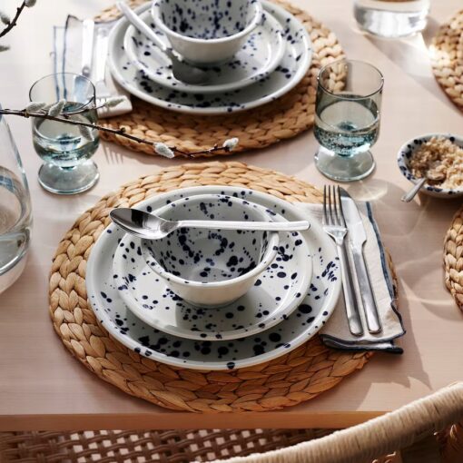 IKEA SILVERSIDA MISKA Z NIEBIESKIM WZOREM 2 SZT. - obrazek 3
