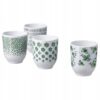 IKEA ENTUSIASM KUBEK BIAŁY PORCELANA 220 ML 4 SZT
