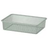 IKEA TROFAST PUDEŁKO SIATKOWE ZIELONOSZARY JASNY 42x30x10 CM