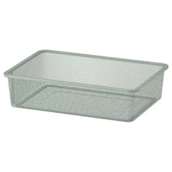 IKEA TROFAST PUDEŁKO SIATKOWE ZIELONOSZARY JASNY 42x30x10 CM