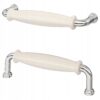 IKEA KLINGSTORP Uchwyt, kremowy/chrom, 141 mm