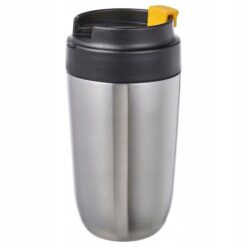 IKEA ENVALDIG TERMOKUBEK PODRÓŻNY, STAL NIERDZ/CZARNY, 350ML