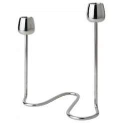 IKEA SILVERPARON Świecznik na 2 świece, srebrny, 20 cm
