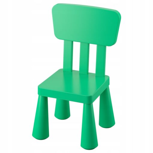 IKEA MAMMUT Krzesełko dziecięce, do wewnątrz/na zewnątrz/jaskrawozielony