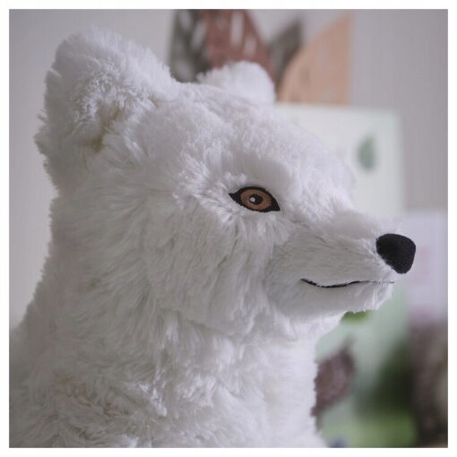 IKEA SKOGSDUVA Pluszak, lis polarny/biały, 60 cm - obrazek 2