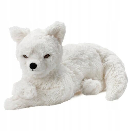 IKEA SKOGSDUVA Pluszak, lis polarny/biały, 60 cm