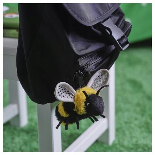 IKEA SKOGSDUVA Pluszak, minitrzmiel/czarny żółty, 8 cm - obrazek 4