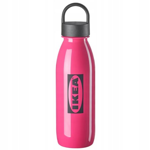 IKEA AURTIENDE Butelka na wodę, różowy, 0.5 l