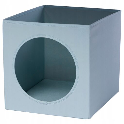 UTSADD Domek dla kota, szaroniebieski, 33x38x33 cm