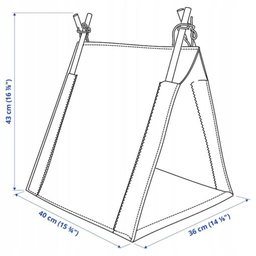 IKEA UTSADD Domek dla kota, szary/filc - obrazek 3
