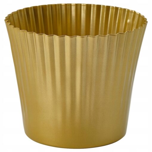 IKEA VINTERFINT Osłonka doniczki, złoty kolor, 12 cm