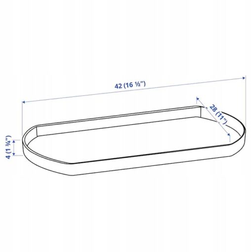 IKEA SNURRAD PODSTAWKA OBROTOWA DO LODÓWKI 42x28cm - obrazek 4