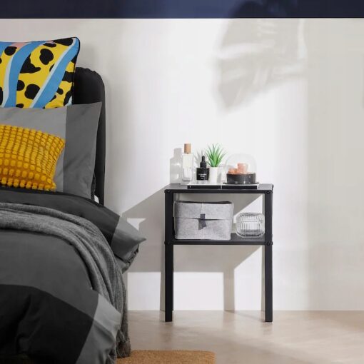 IKEA KNARREVIK Stolik nocny, czarny, 37x28 cm - obrazek 7