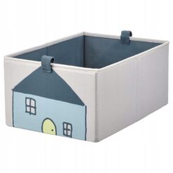 IKEA BARNDROM Pudełko beżowe Kosz Domek 26x37x17 cm
