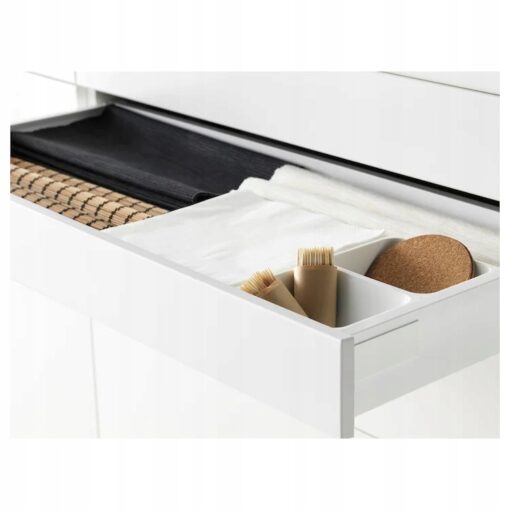 IKEA MAXIMERA SZUFLADA DO KUCHNI BIAŁA NISKA 80x37 - obrazek 2