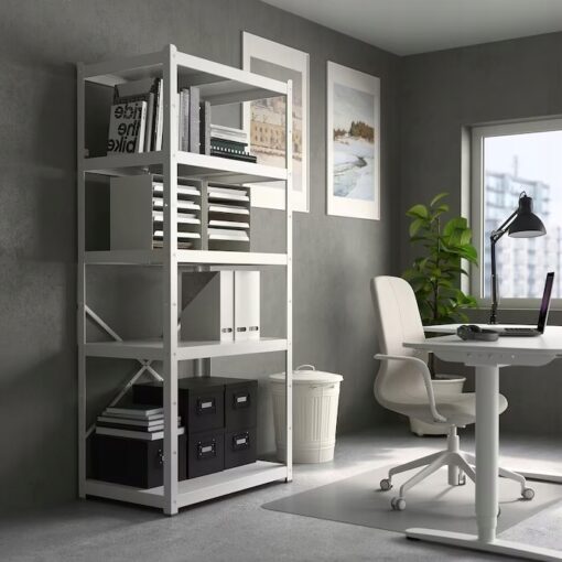 IKEA KNODD KOSZ NA ŚMIECI Z POKRYWKĄ BIAŁY 40 L - obrazek 2