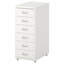 KOMODA NA KÓŁKACH SZAFKA BIAŁA IKEA HELMER 28x69
