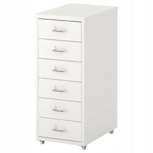 KOMODA NA KÓŁKACH SZAFKA BIAŁA IKEA HELMER 28x69