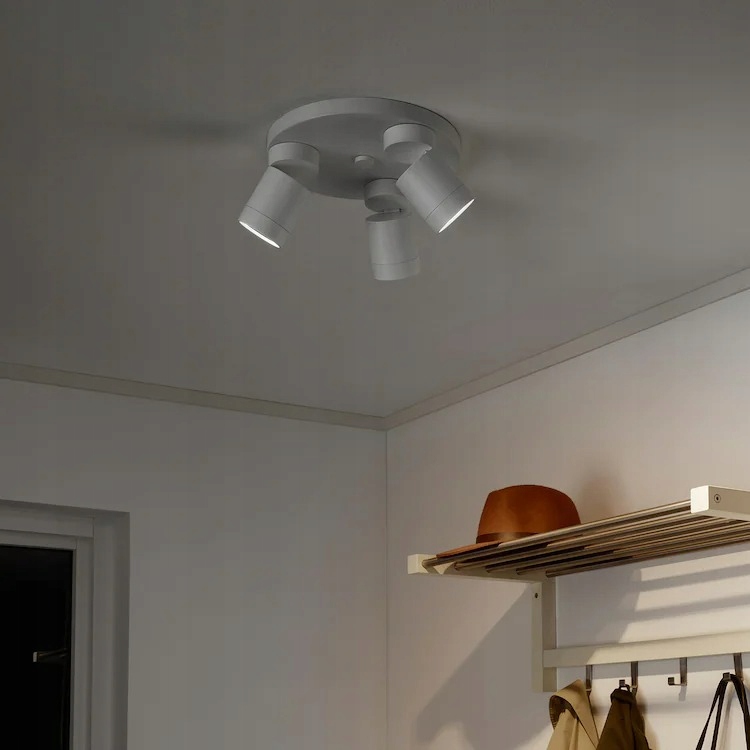 IKEA NYMANE LAMPA SUFITOWA Z 3 REFLEKTORAMI BIAŁA - obrazek 2