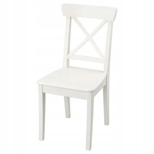 IKEA INGOLF KRZESŁO BIAŁE LITE DREWNO 43x52x91cm