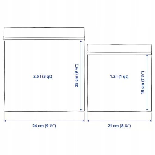 IKEA ISTAD TOREBKA STRUNOWA CZERWONA - 50 SZT. - obrazek 6