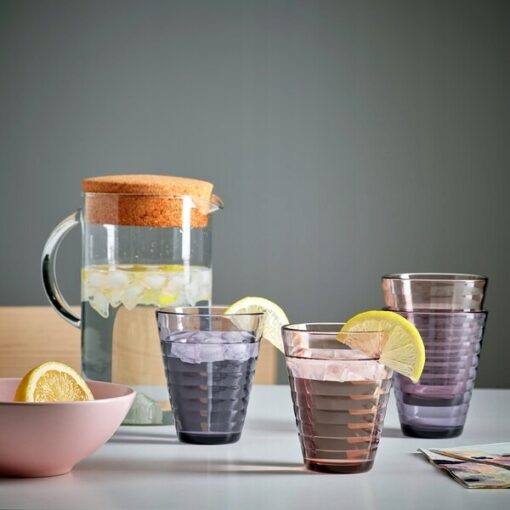 IKEA GLASMAL SZKLANKA RÓŻNE KOLORY 340ml/ 4SZT - obrazek 4